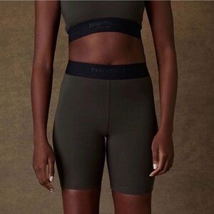 Essentials Women's Dark Olive Bike Shorts